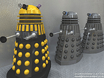 Planet of the Daleks - Supreme Dalek and Grey Daleks
