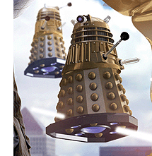 Bronze Daleks Hovering