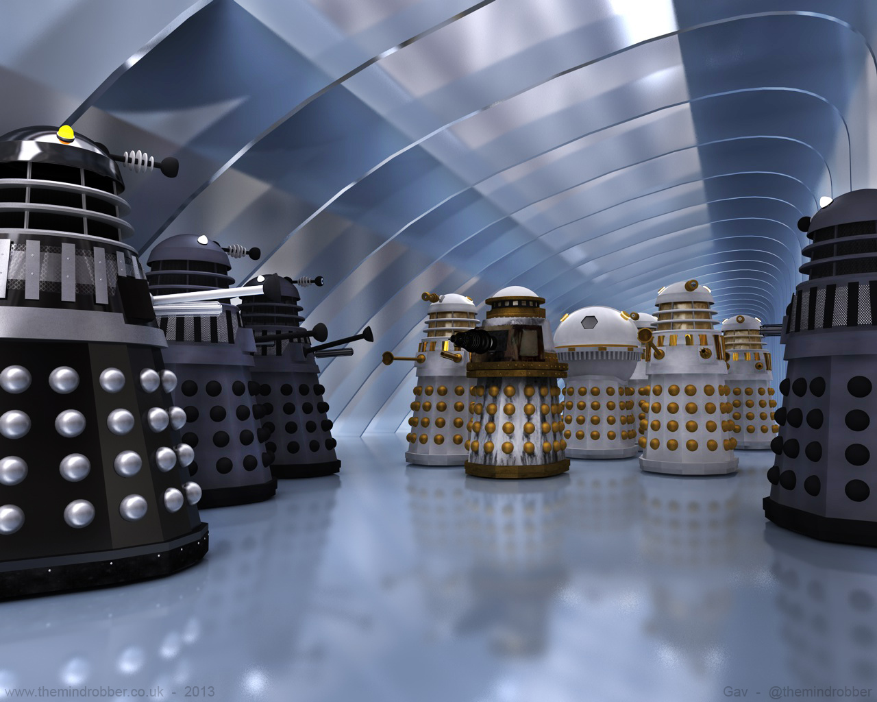 Doctor Who 3D Daleks from the New Series Planet of the Daleks