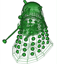Mesh for New Daleks from Doctor Who 2005 new series