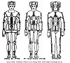 New Cybermen - Media: DPaint IV. Drawn virtually pixel-by-pixel. This is a scanned printout.
