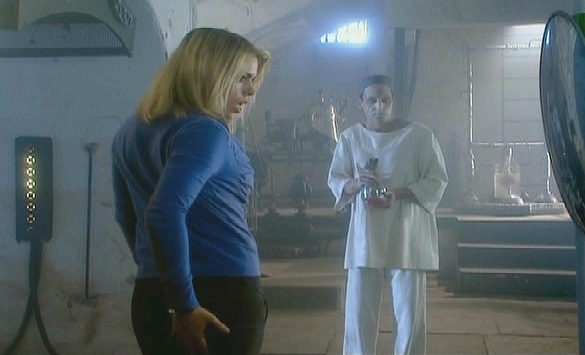 Billie Piper as Rose admiring her rear