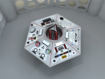 3D TARDIS Console Room Season 15