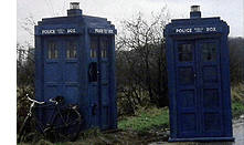 Two Police Boxes in Logopolis