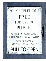 Incorrect TARDIS Police Box Sign