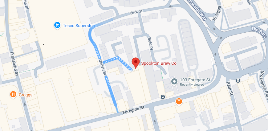 Map showing the quiz venue location in Chester